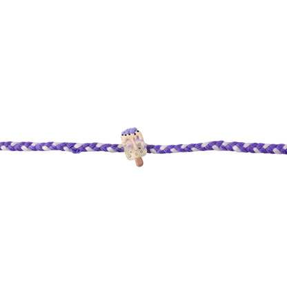 Neat finishing on fancy dori rakhi