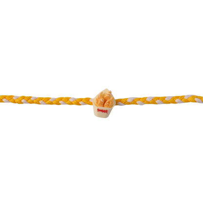 Sweet Fries Cup Fancy Dori Rakhi showing elegant finish