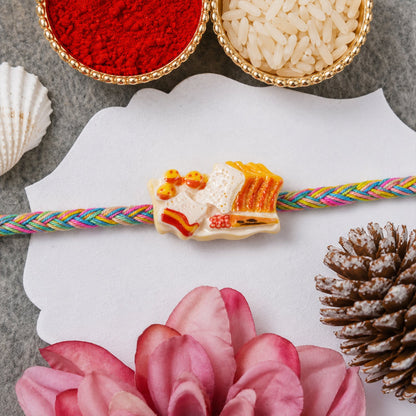 Festive rakhi with neat finishing