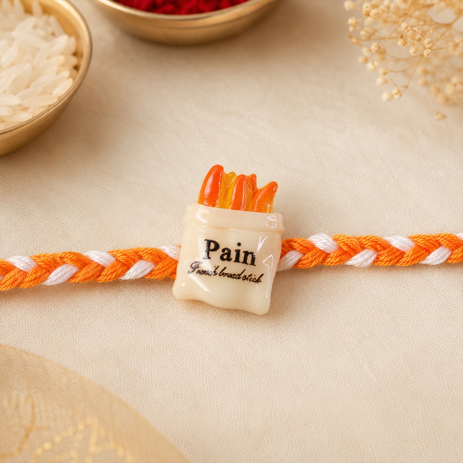 Traditional yet modern rakhi design for Raksha Bandhan