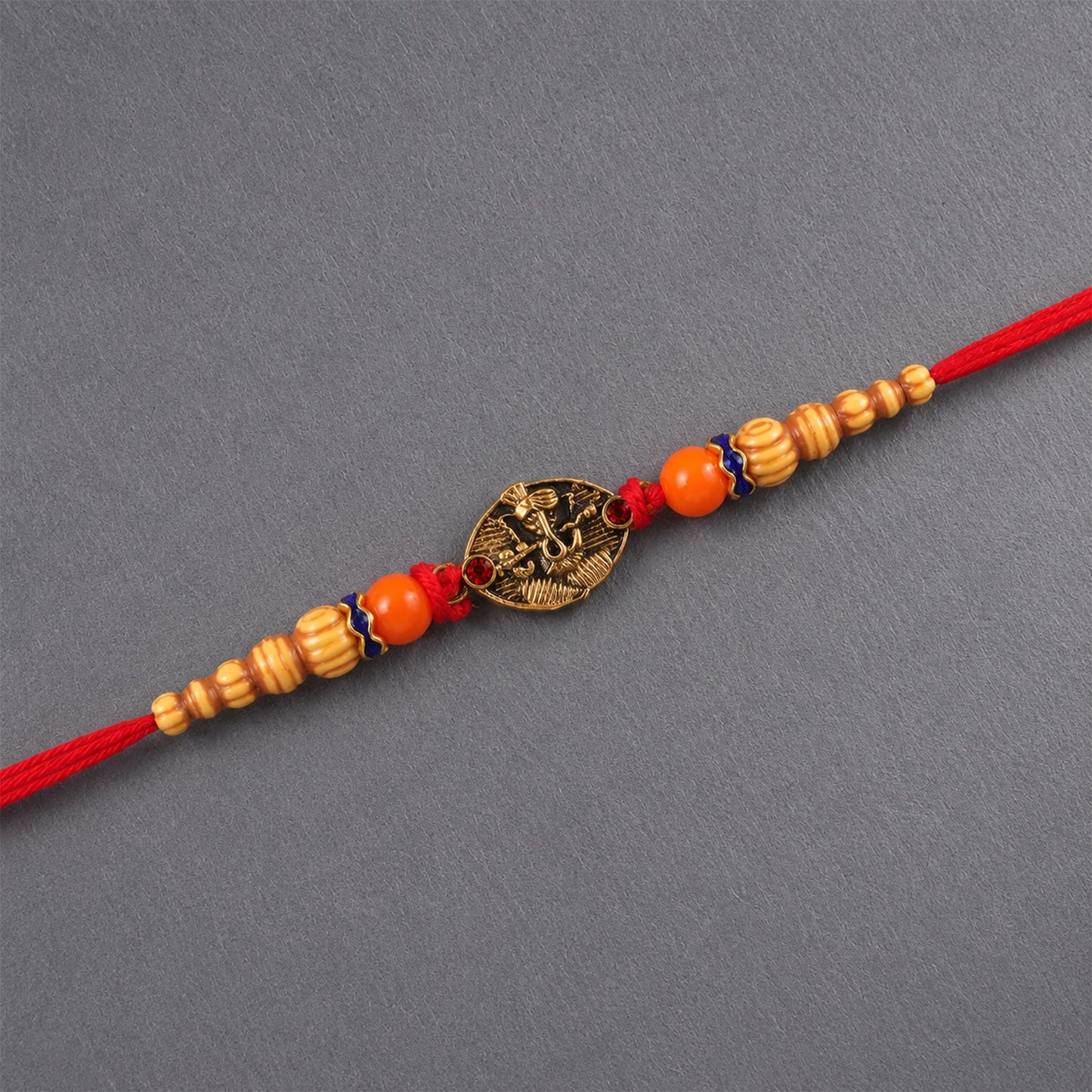 Raksha Bandhan special antique charm rakhi side view