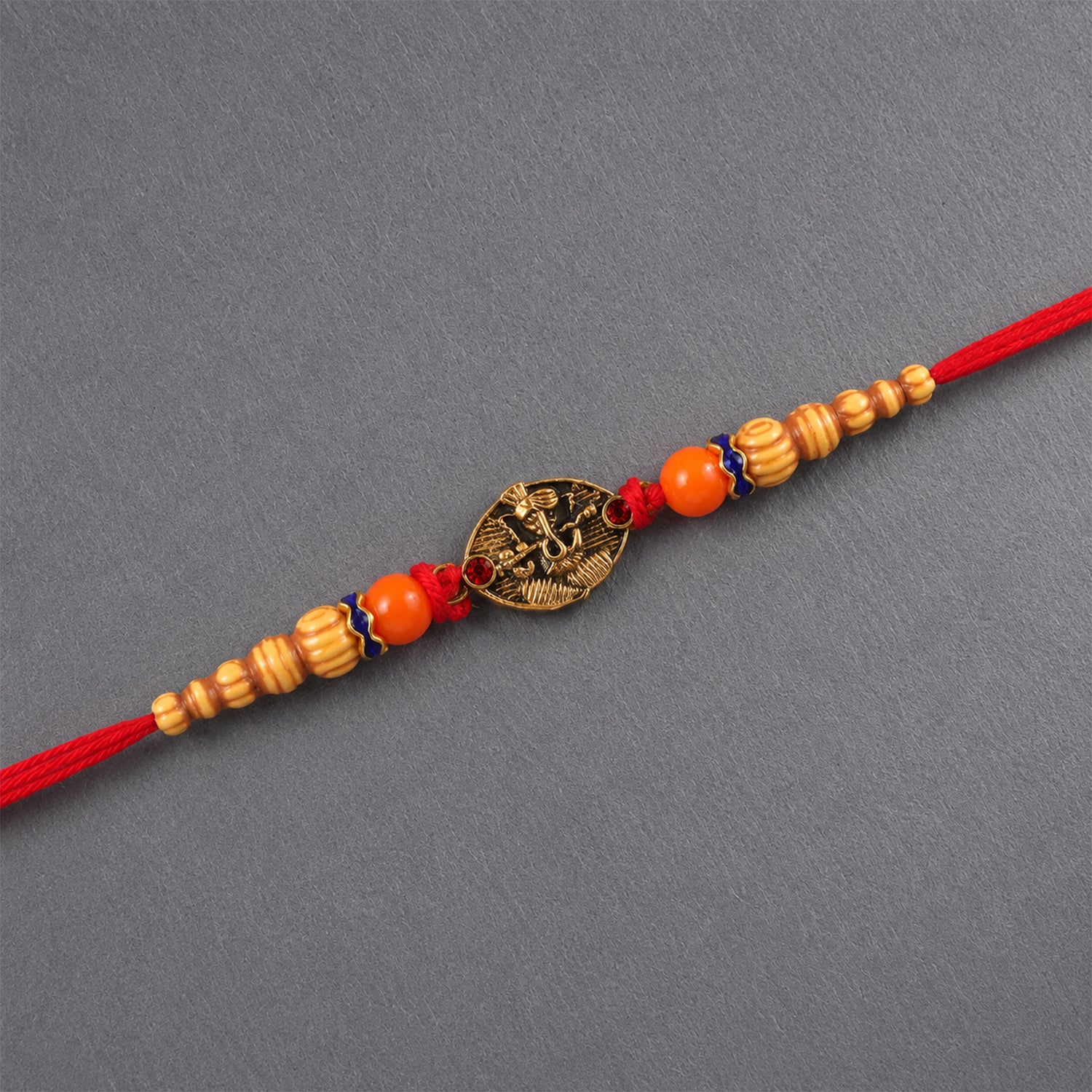 Raksha Bandhan special antique charm rakhi side view