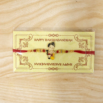 Bal Hanuman Gada charm rakhi full length view