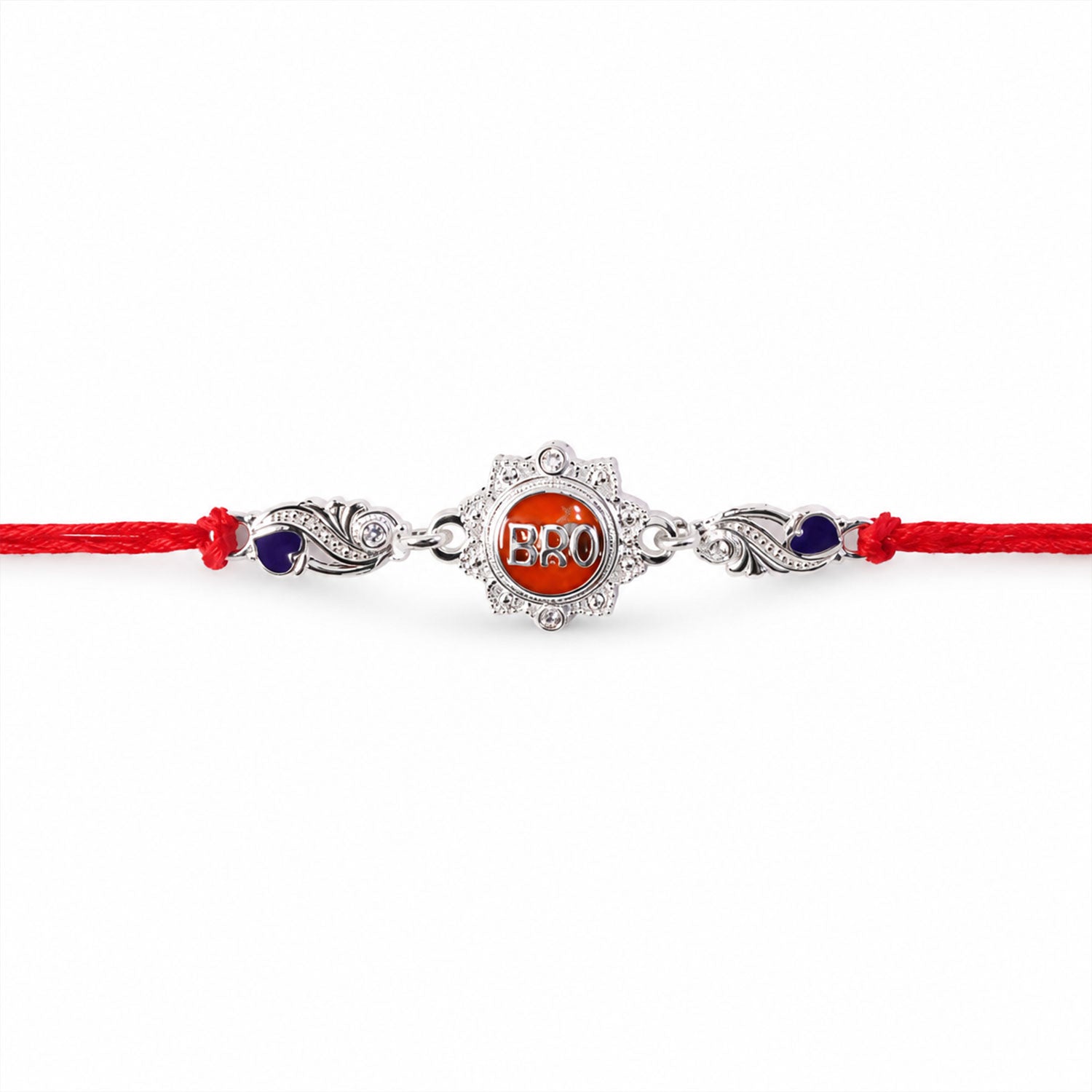BRO Charm With Red Thread Rakhi for Brother (1 Pc)