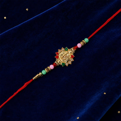 Veera Charm With Beads Rakhi for Brother (1 Pc)