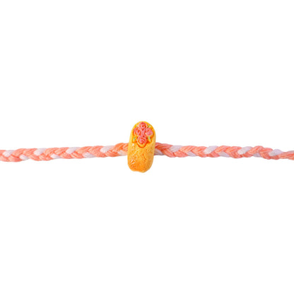 Cute Cake Charm Braided Thread Kids Rakhi for Brother (1 Pc)