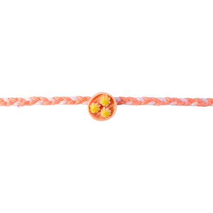 Sweet Round Charm Braided Thread Rakhi for Brother (1 Pc)