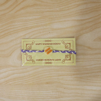 Mini Snack Plate Braided Thread Rakhi full product image