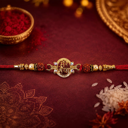 Mere Bhaiya Rakhi tied and displayed