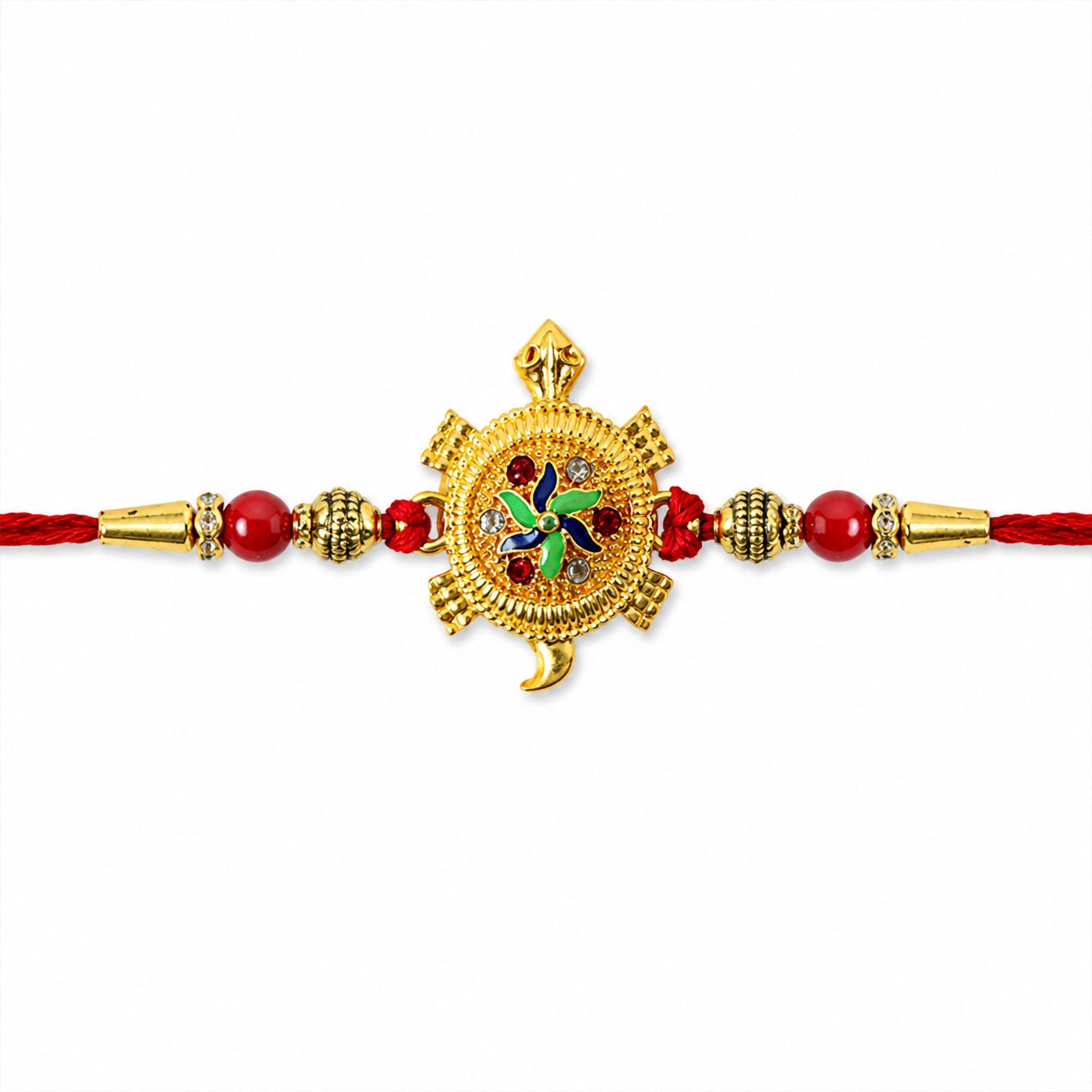 Auspicious Golden Tortoise (Kachua) Rakhi