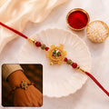 Golden Tortoise Rakhi – Elegant Traditional Brother Gift