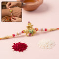 Bal Gopal Krishna Cow Flute Rakhi – Traditional & Elegant