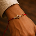 Sparkling Gold Star Rakhi – Elegant Design for Raksha Bandhan