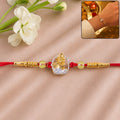 Bal Krishna Rakhi – Golden AD Stone Design for Brother
