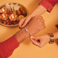 AD Stone Rakhi – Elegant Sparkling Designer Rakhi for Brothers