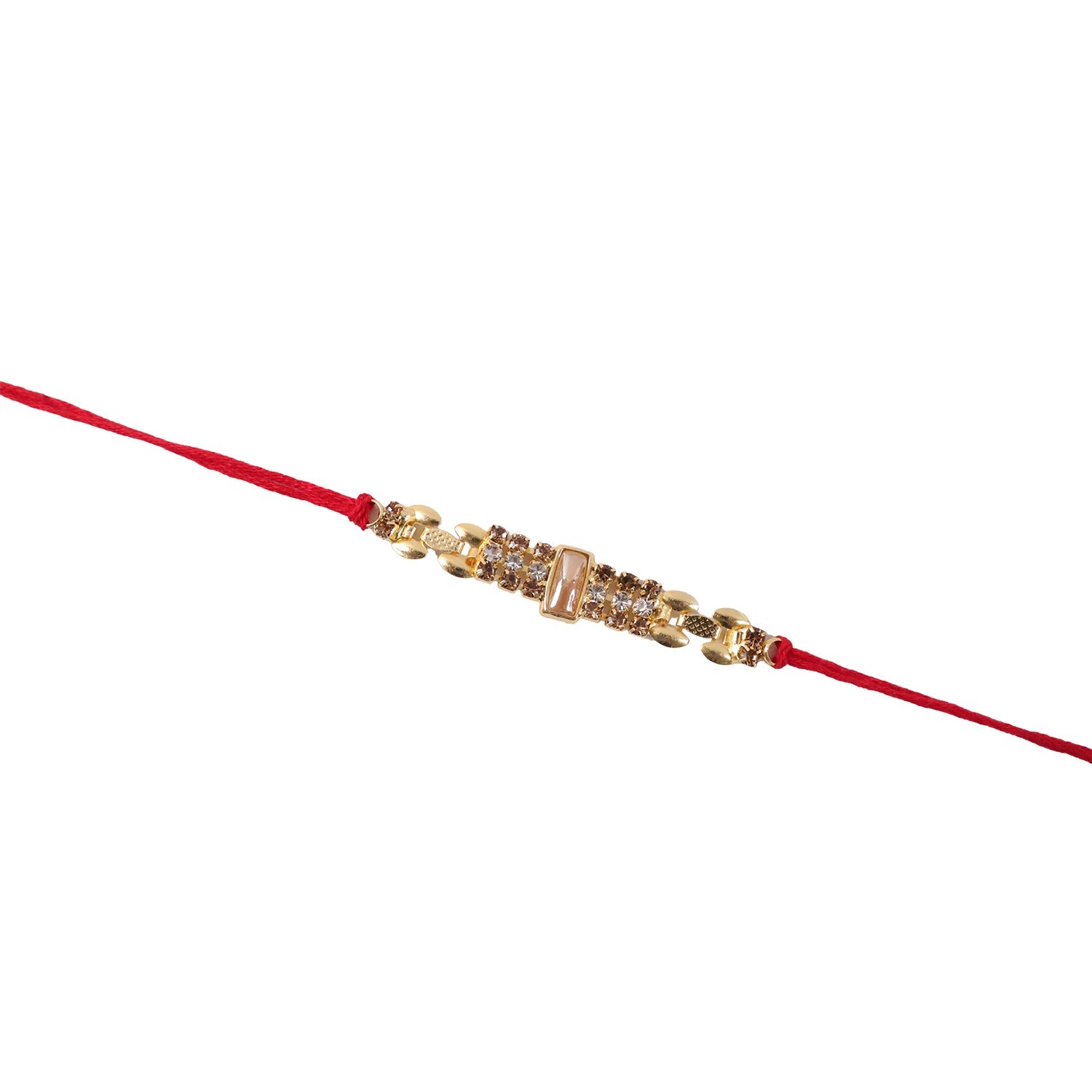 Sparkling AD Stone Rakhi for Brother - Rakshabandhan Gift