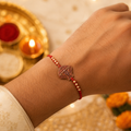 Rakhi for Brother – Elegant Antique Leaf Jali Design
