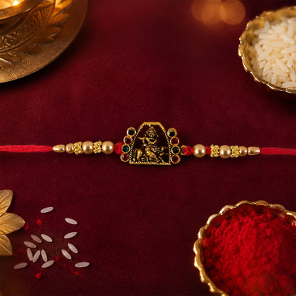 Bal Gopal Krishna Rakhi with Pearls & Colourful Stones