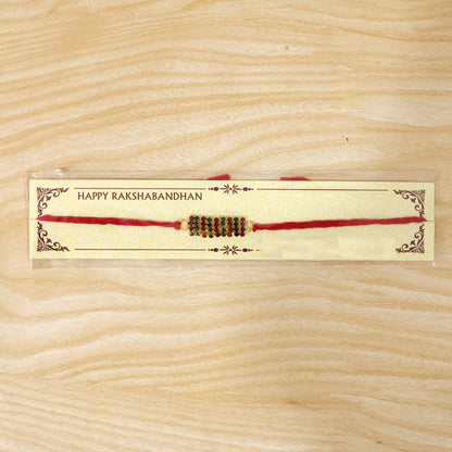 Sparkling Multicolour Crystal Bar Rakhi