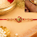 Lord Ganesha Rakhi – Sandalwood Beads for Raksha Bandhan