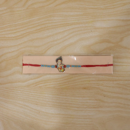 Kids Bal Hanuman Cartoon Rakhi with Blue Beads