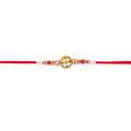 Golden Floral Rakhi for Brother on Raksha Bandhan