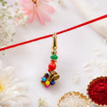 Premium Colourful Bead Charm bhabhi Lumba Rakhi – Perfect Festival Gift