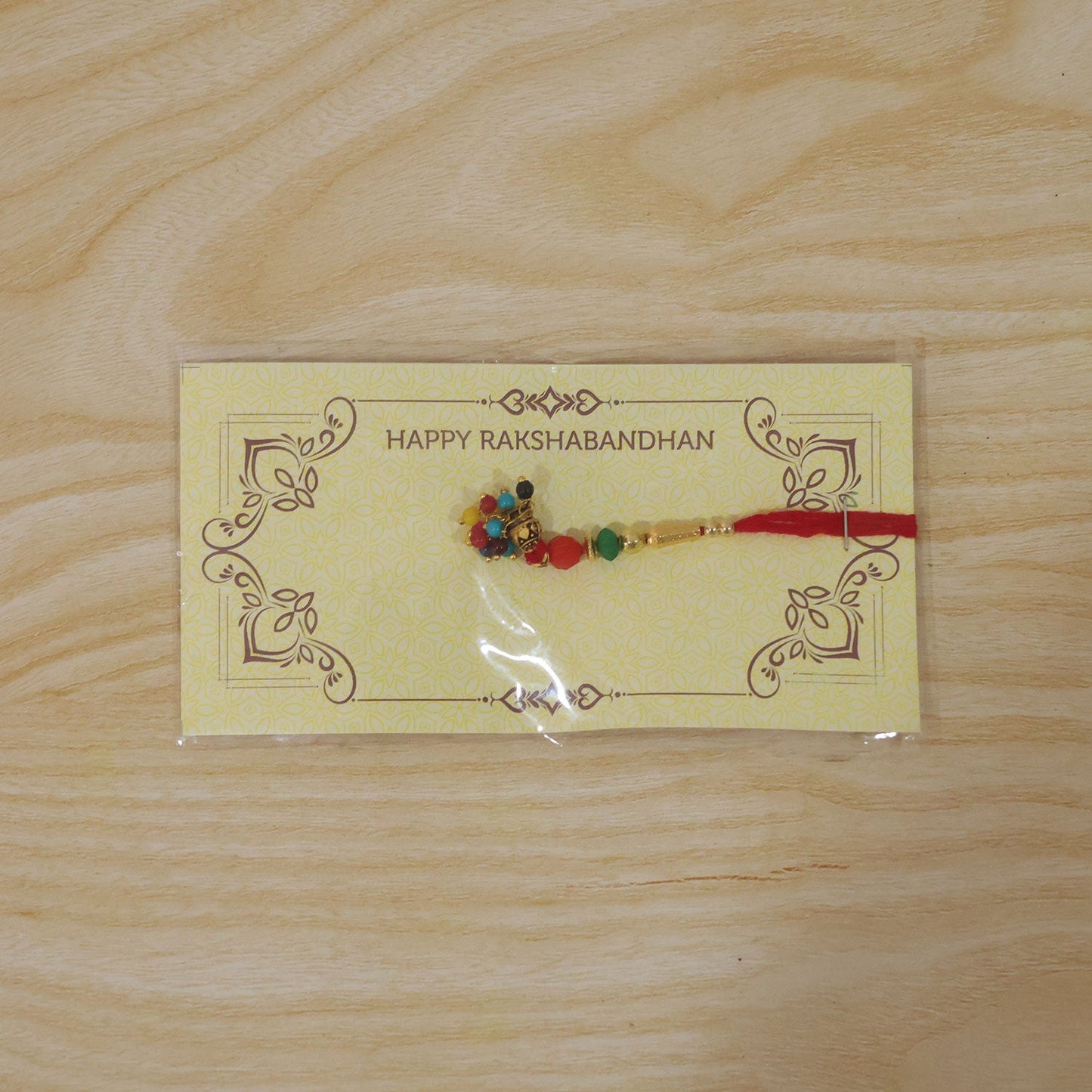 Stylish Colourful Bead Charm Rakhi
