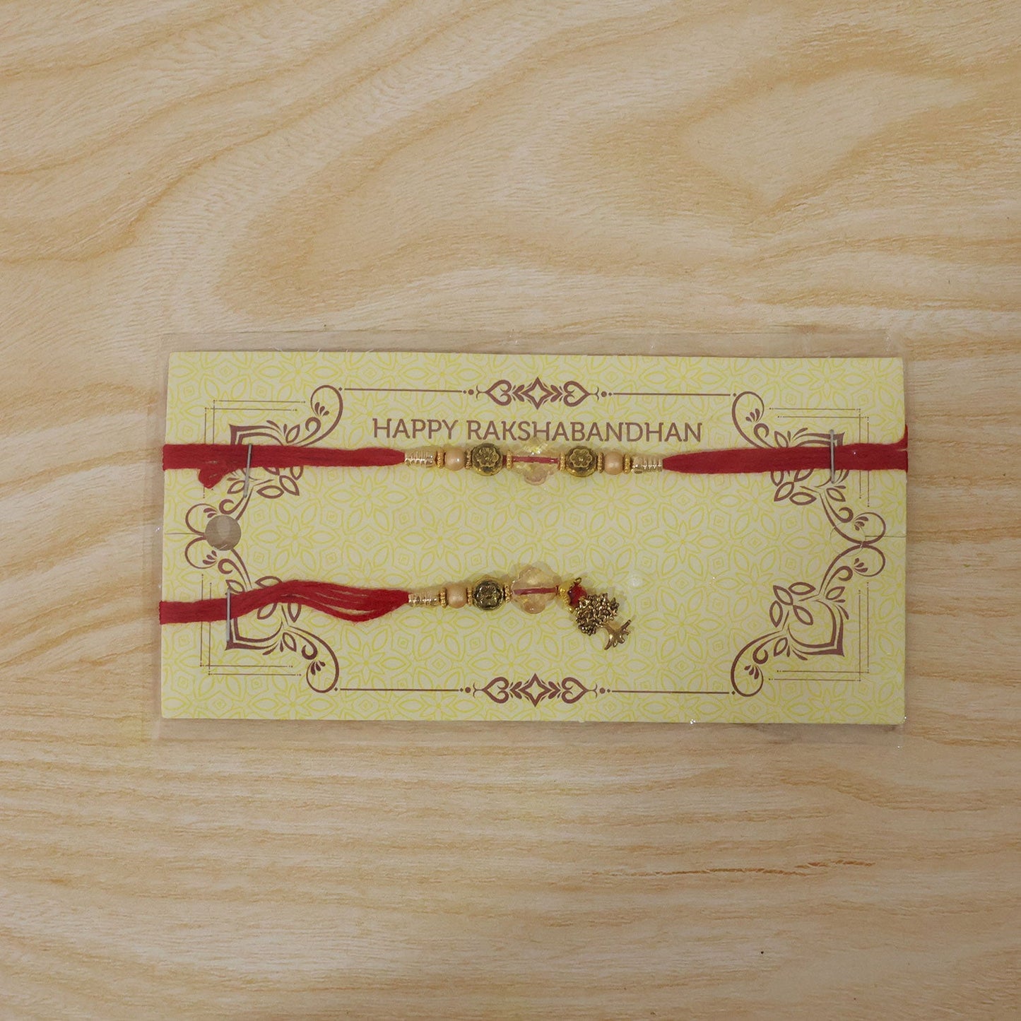 Traditional Bhaiya Bhabhi Rakhi with Beads