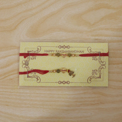 Traditional Bhaiya Bhabhi Rakhi with Beads