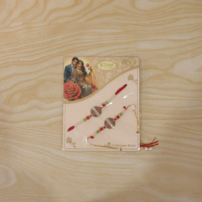 Premium Design Meenakari Bhaiya Bhabhi Rakhi