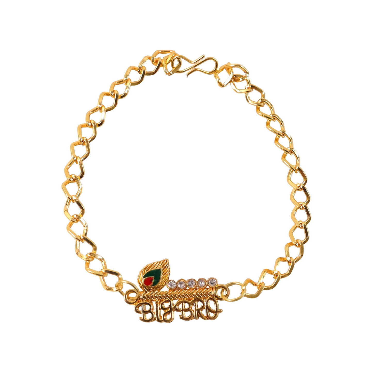 Big Bro festive rakhi with eye-catching centerpiece