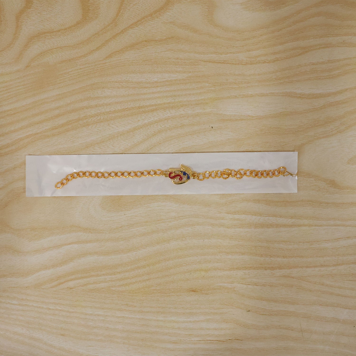 Complete Auspicious bracelet rakhi with decorative beads