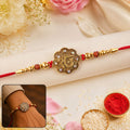 Stone Studded Rakhi – Elegant Design for Raksha Bandhan