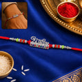 Krishna Rakhi – Elegant Stone-Studded Brother’s Festive Accessory