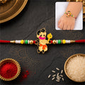 Bal Hanuman Multicolor Enamel Rakhi – Celebrate Rakshabandhan