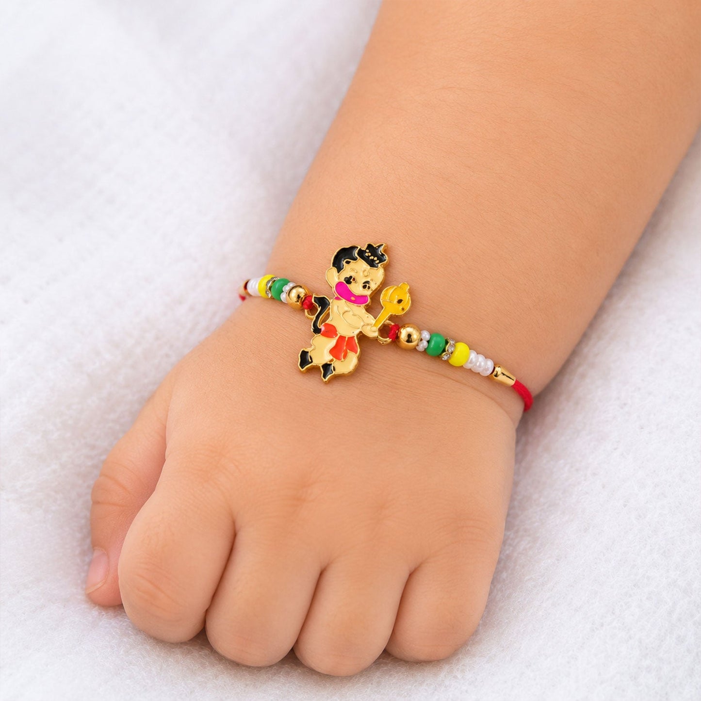Bal Hanuman Multicolor Enamel Rakhi