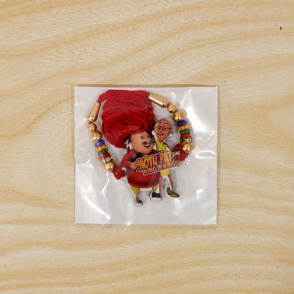 Cartoon Character Multicolor Bead Rakhi