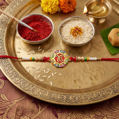 Colorful Meenakari Round Designer Rakhi
