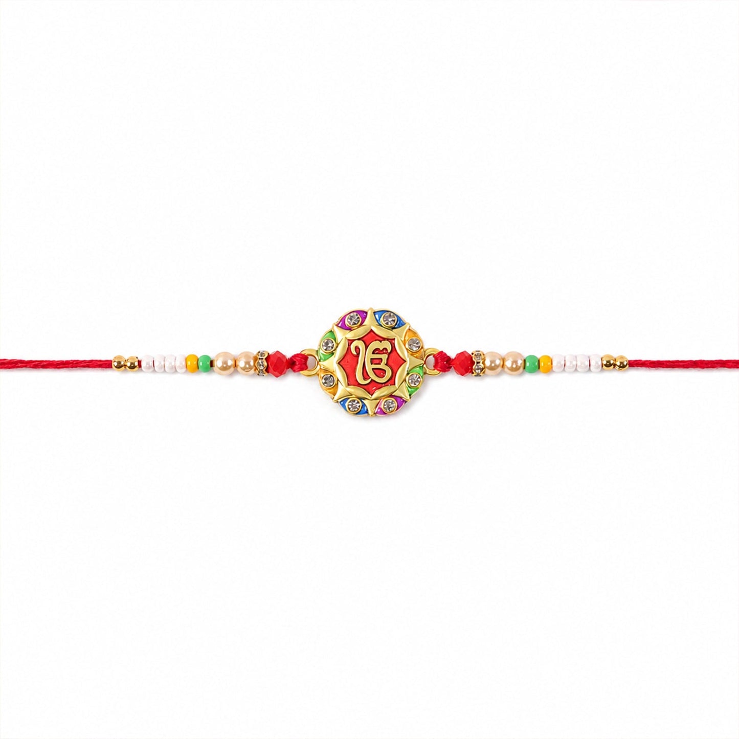 Colorful Meenakari Round Designer Rakhi