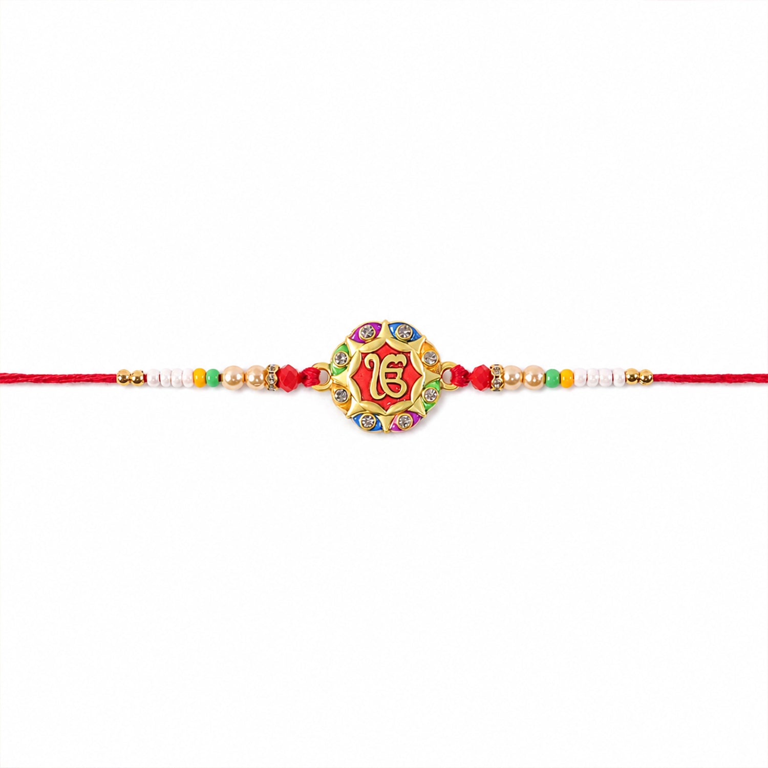 Colorful Meenakari Round Designer Rakhi