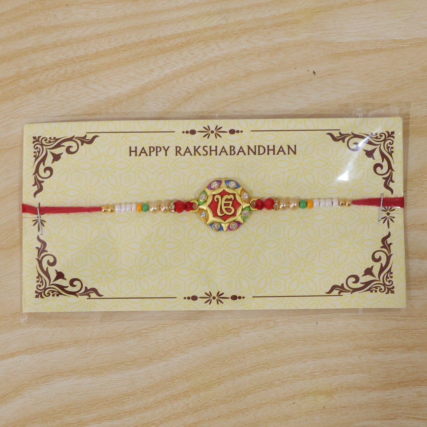 Colorful Meenakari Round Designer Rakhi