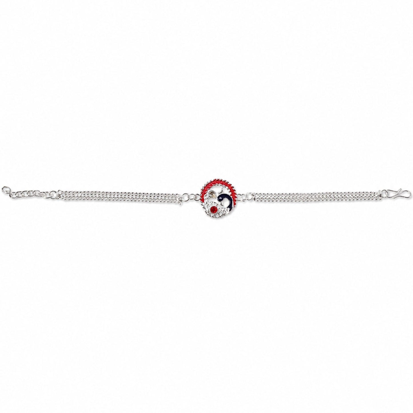 Silver Designer Peacock Rakhi