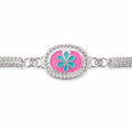 Silver Floral Rakhi Elegant Design for Brothers on Rakshabandhan