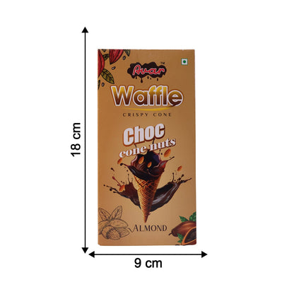 Avar Waffle Crispy Cone – Choc Cone Nuts Almond (150 Gm)