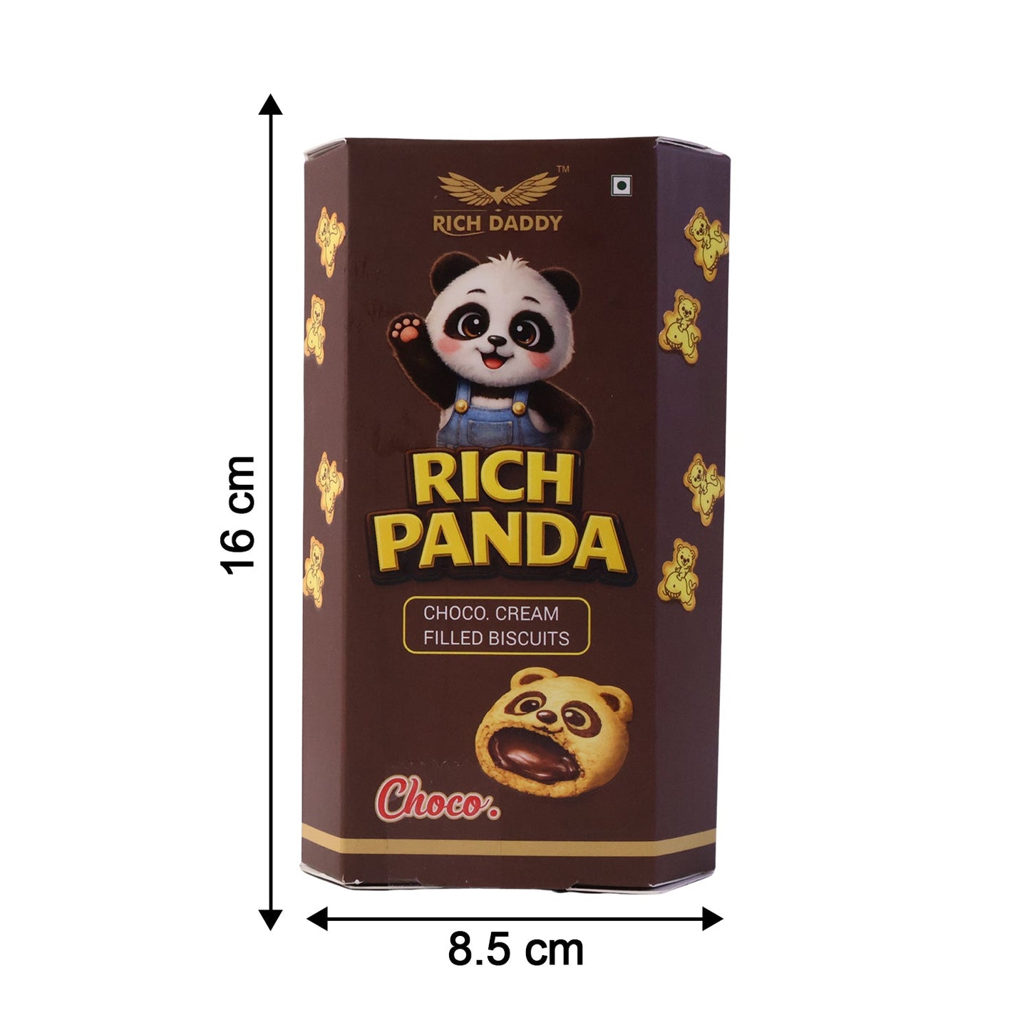 Rich Daddy Rich Panda Choco Cream Filled Biscuits (60 Gm)