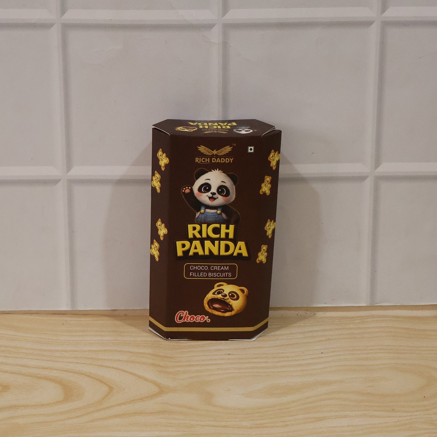 Rich Daddy Rich Panda Choco Cream Filled Biscuits (60 Gm)