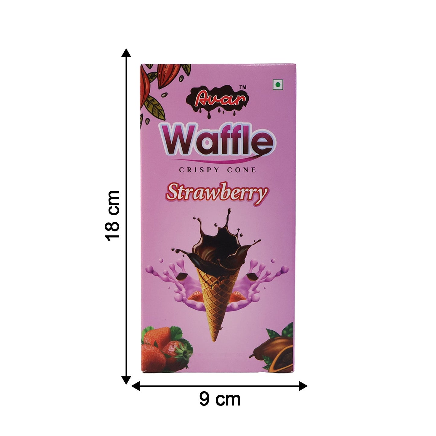 Avar Waffle Crispy Cone – Strawberry Flavour (150 Gm)