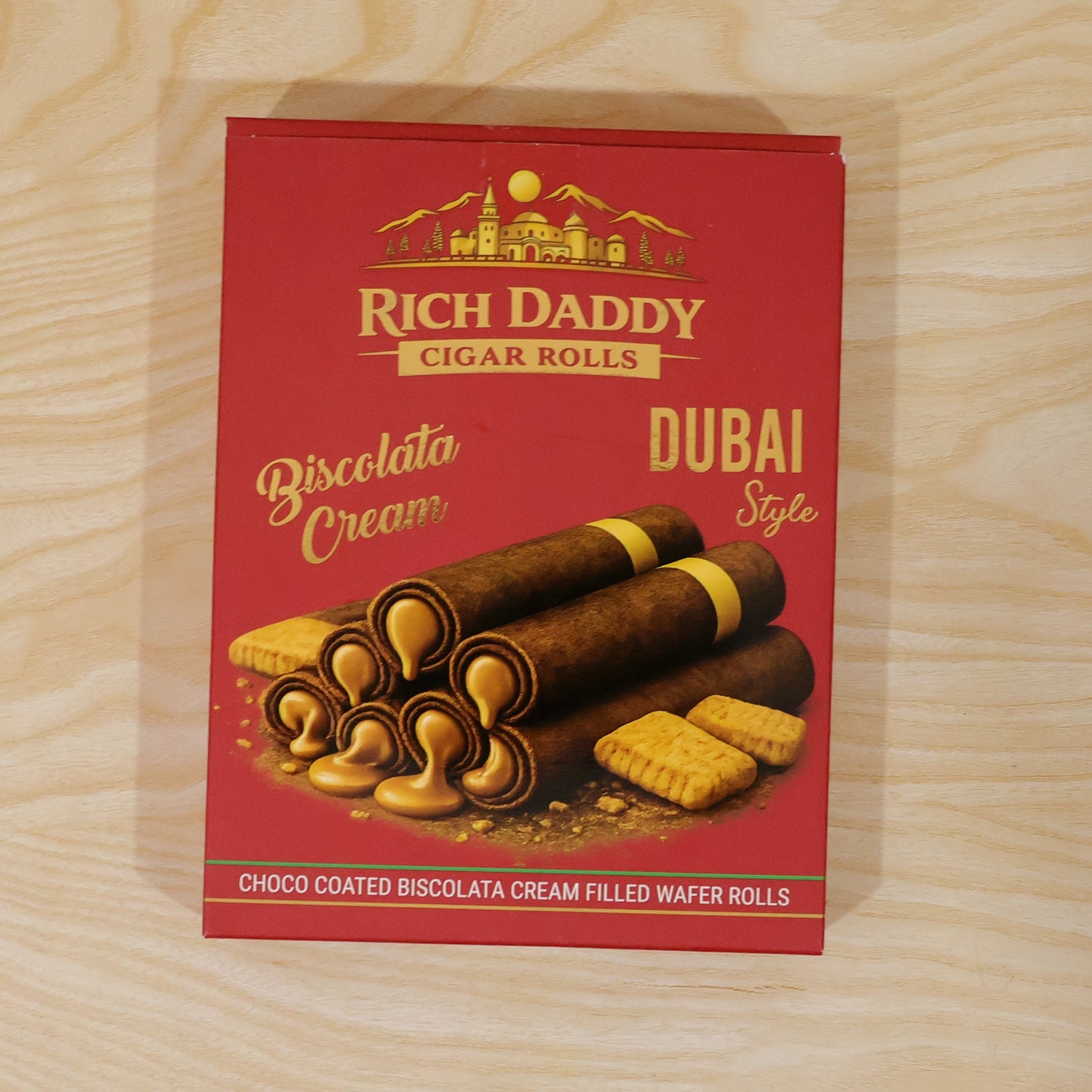 Rich Daddy Cigar Rolls – Biscolata Cream Filled Wafer Rolls (145 Gm)