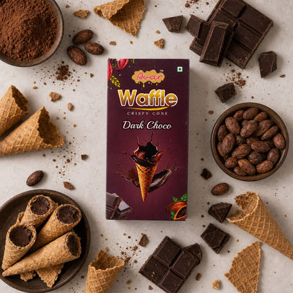 Avar Waffle Crispy Cone – Dark Choco Flavour (150 Gm)